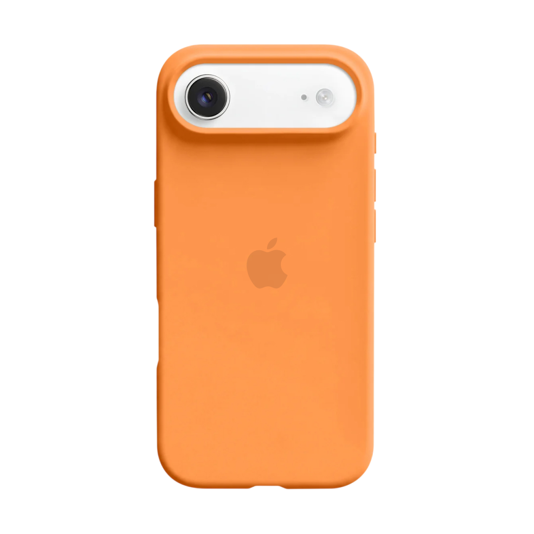 عکس قاب مدل سیلیکونی مناسب برای iPhone 17 Air قاب مدل سیلیکونی مناسب برای iPhone 17 Air رنگ نارنجی