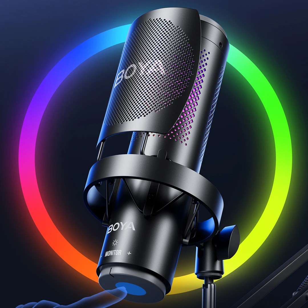 عکس میکروفون کندانسر بویا مدل BOYA K9 میکروفون کندانسر بویا مدل BOYA K9
