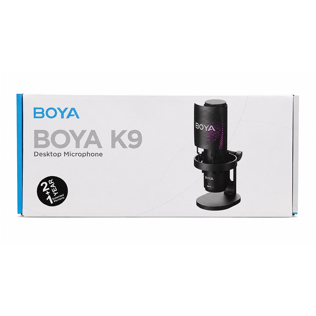 عکس میکروفون کندانسر بویا مدل BOYA K9 میکروفون کندانسر بویا مدل BOYA K9