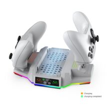 فن خنک کننده و پایه شارژر RGB دابی مدل TYX-3612 برای Xbox Series S رنگ سفید