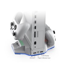 فن خنک کننده و پایه شارژر RGB دابی مدل TYX-3612 برای Xbox Series S رنگ سفید