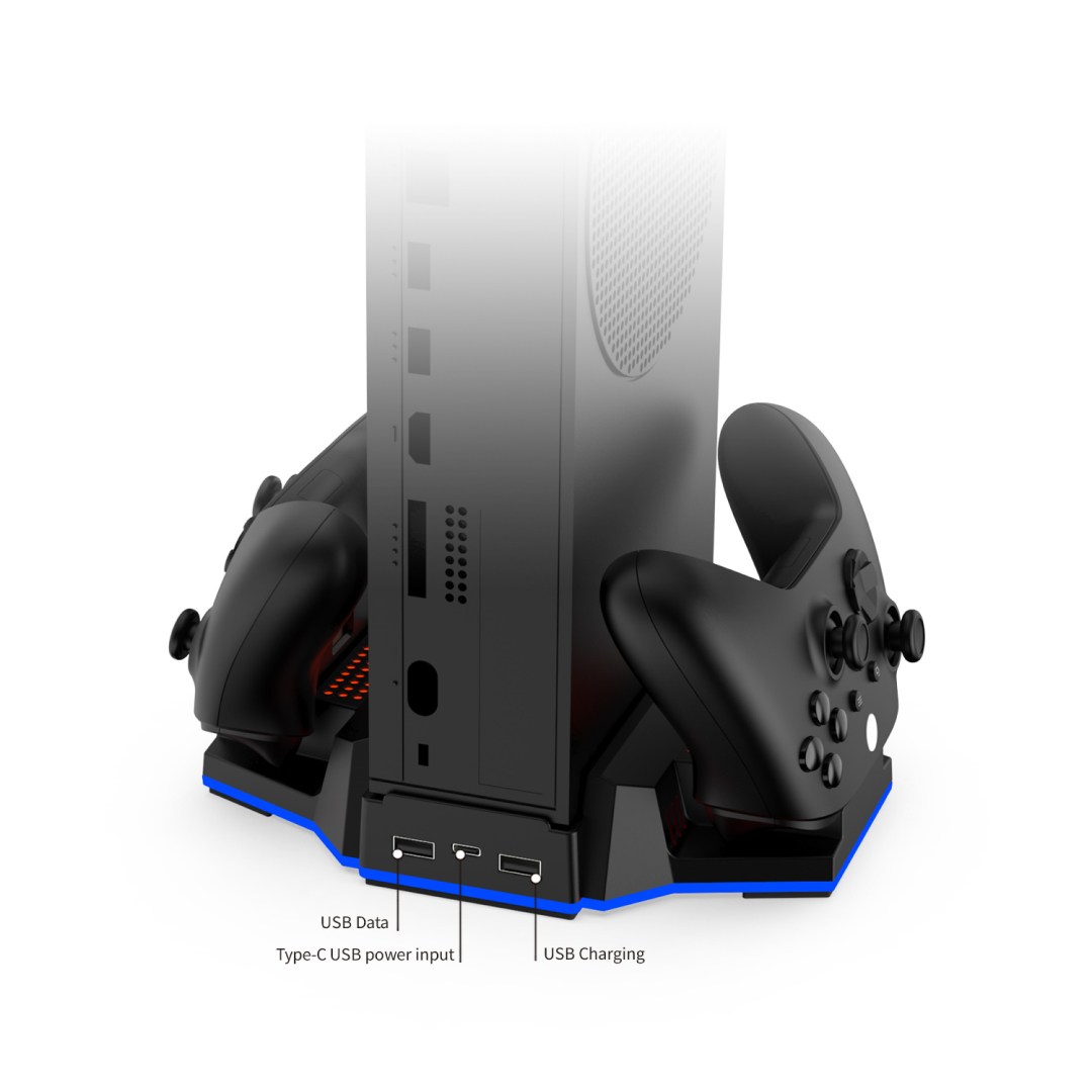 فن خنک کننده و پایه شارژر RGB دابی مدل TYX-3612 برای Xbox Series S رنگ مشکی