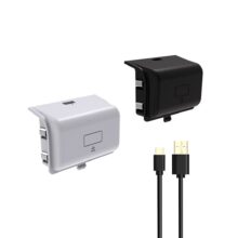 باتری شارژی دسته ایکس باکس دابی TYX-0633 مناسب کنترلر Xbox Series X/S رنگ مشکی و سفید با کابل 3 متری