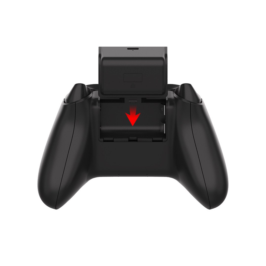 عکس باتری شارژی دسته ایکس باکس دابی TYX-0633 مناسب کنترلر Xbox Series X/S باتری شارژی دسته ایکس باکس دابی TYX-0633 مناسب کنترلر Xbox Series X/S رنگ مشکی؛ نحوه اتصال