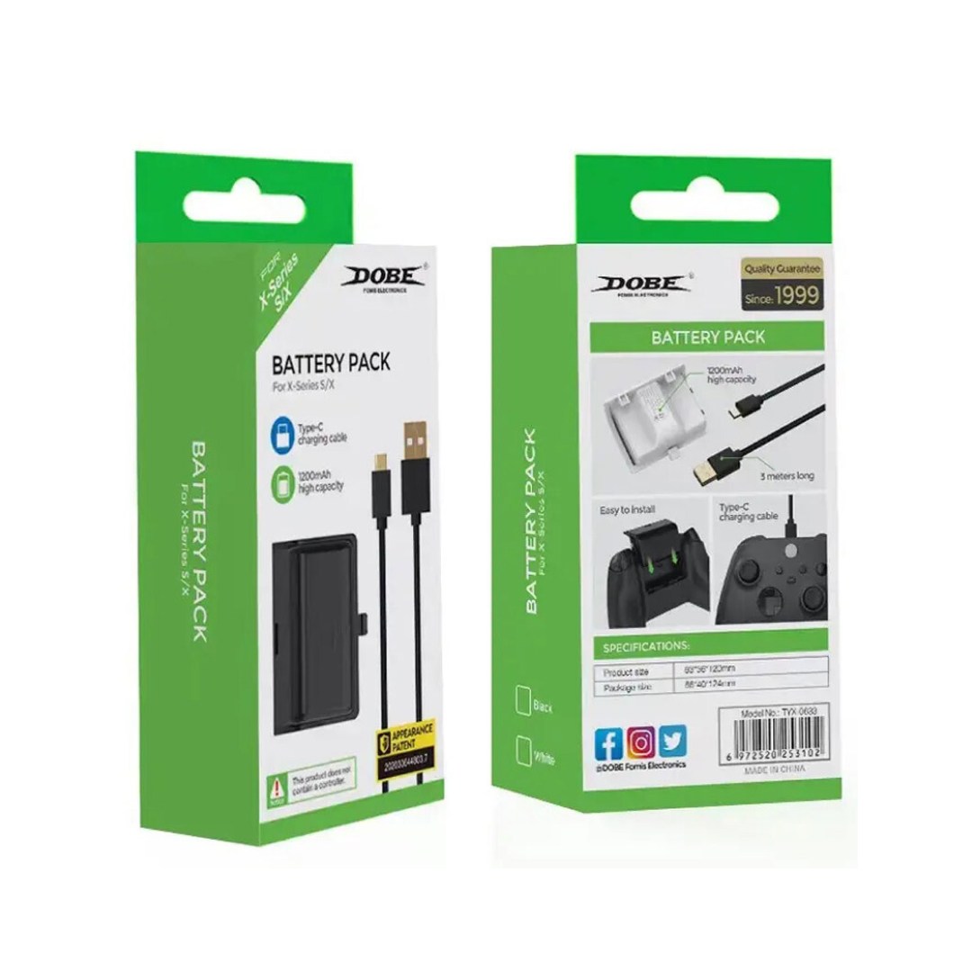 عکس باتری شارژی دسته ایکس باکس دابی TYX-0633 مناسب کنترلر Xbox Series X/S جعبه باتری شارژی دسته ایکس باکس دابی TYX-0633 مناسب کنترلر Xbox Series X/S