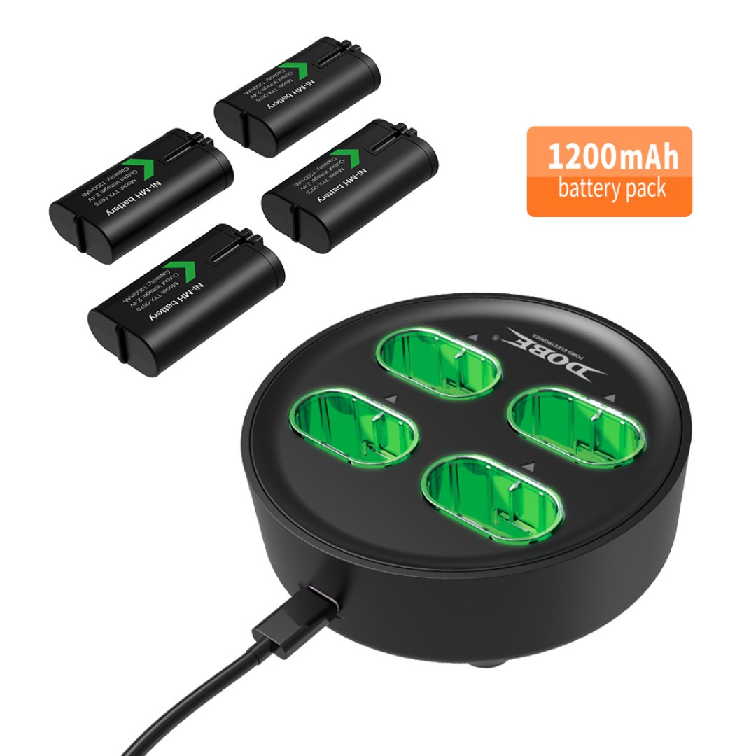 عکس پایه شارژ و ۴ باتری دسته ایکس باکس Dobe مدل TYX-0645S مناسب Xbox One و Series X/S پایه شارژ و ۴ باتری دسته ایکس باکس Dobe مدل TYX-0645S مناسب Xbox One و Series X/S