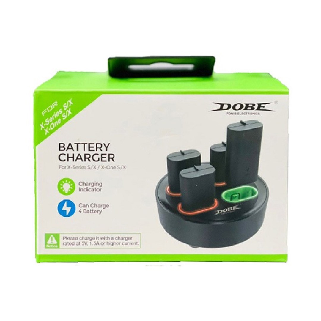 عکس پایه شارژ و ۴ باتری دسته ایکس باکس Dobe مدل TYX-0645S مناسب Xbox One و Series X/S پایه شارژ و ۴ باتری دسته ایکس باکس Dobe مدل TYX-0645S مناسب Xbox One و Series X/S