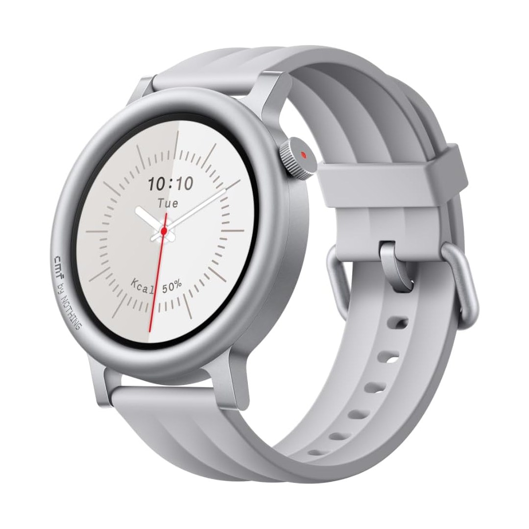 عکس ساعت هوشمند CMF Watch 3 Pro ناتینگ | 1.43 اینچ ساعت هوشمند CMF Watch 3 Pro ناتینگ | رنگ لایت سفید