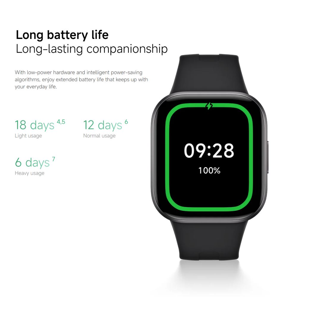 عکس ساعت هوشمند Redmi Watch 6 Active شیائومی | 1.85 اینچ ساعت هوشمند شیائومی مدل Redmi Watch 6 Active | باتری