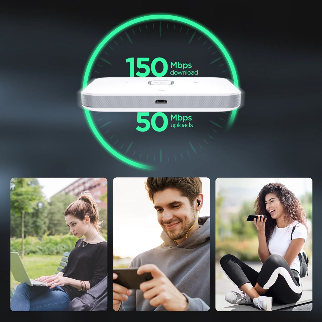 عکس مودم جیبی 4G LTE تی سی ال مدل LINKZONE MW42L مودم جیبی 4G LTE تی سی ال مدل MW42L
