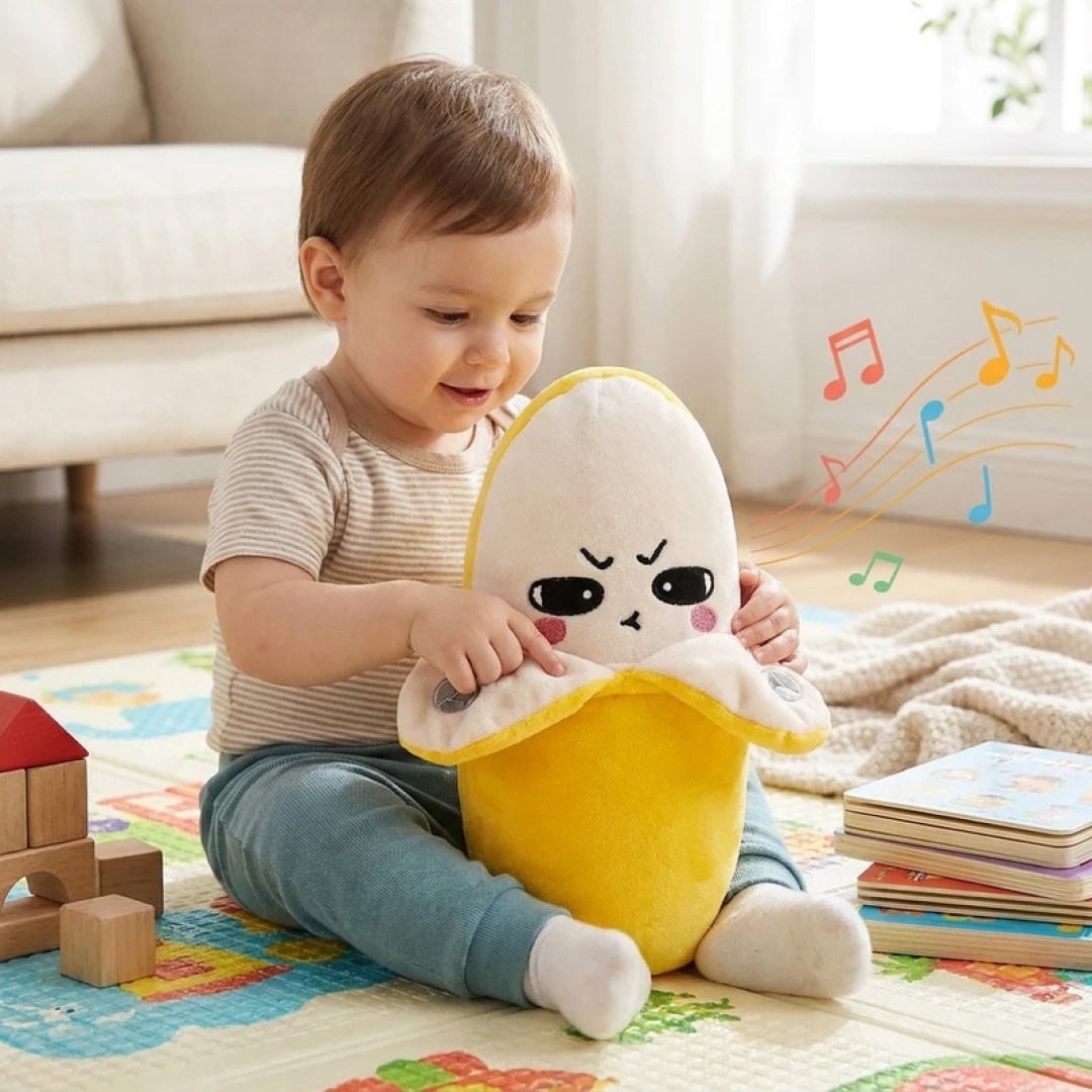عروسک پولیشی Fruit Sensing Rhythm Toy | پیانویی و تعاملی با ارتفاع 20cm