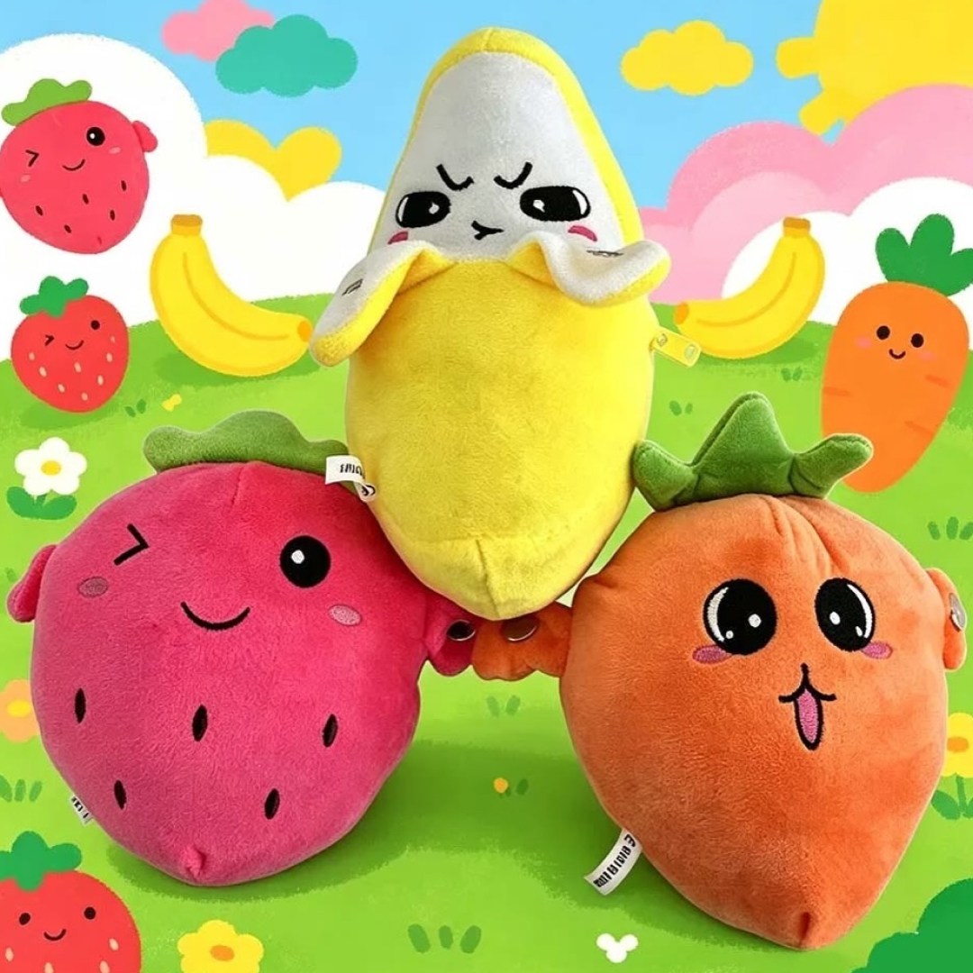 عکس عروسک پولیشی Fruit Sensing Rhythm Toy | پیانویی و تعاملی با ارتفاع 20cm ساختار و جزئیات عروسک Fruit Sensing Rhythm Toy