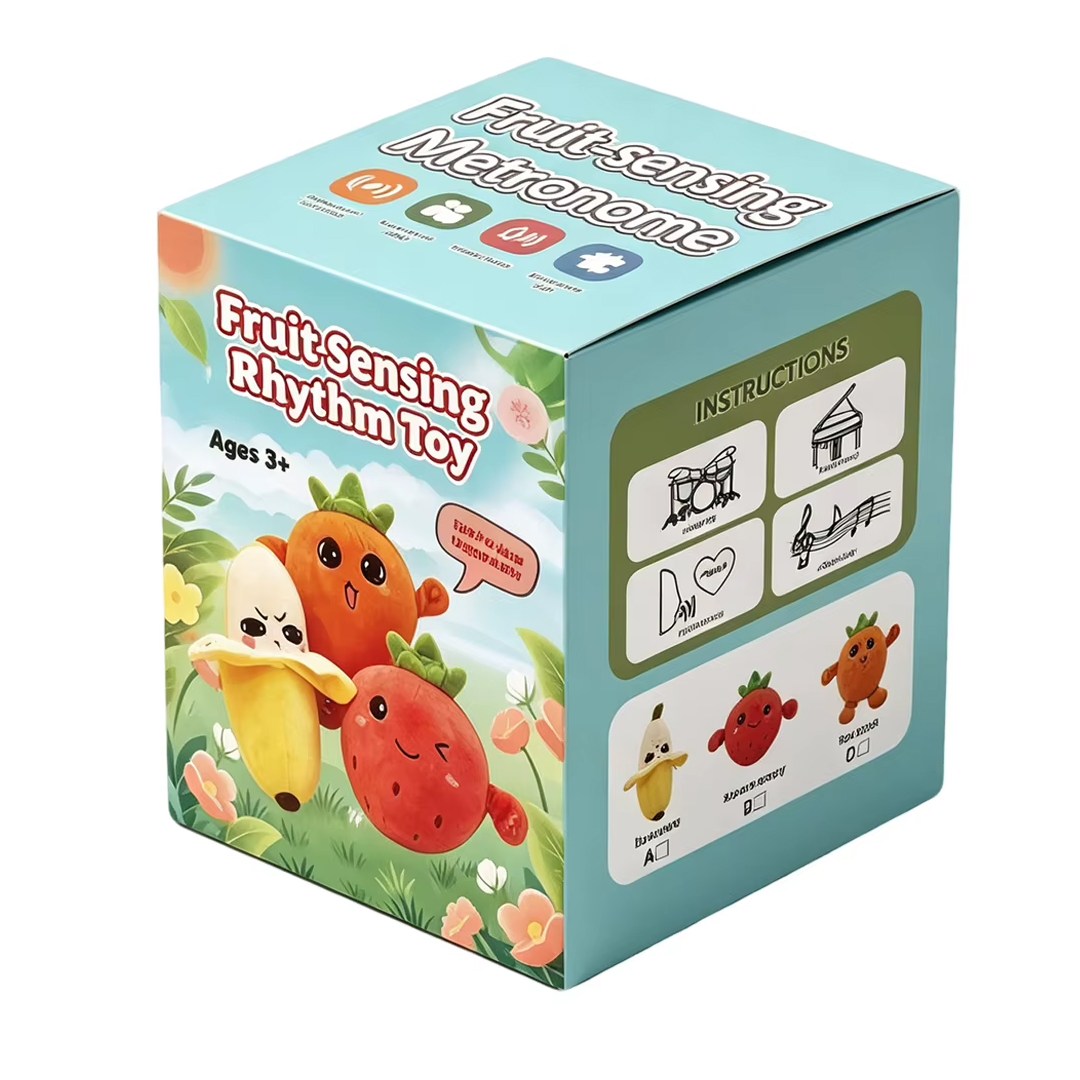عکس عروسک پولیشی Fruit Sensing Rhythm Toy | پیانویی و تعاملی با ارتفاع 20cm جعبه عروسک پولیشی Fruit Sensing Rhythm Toy