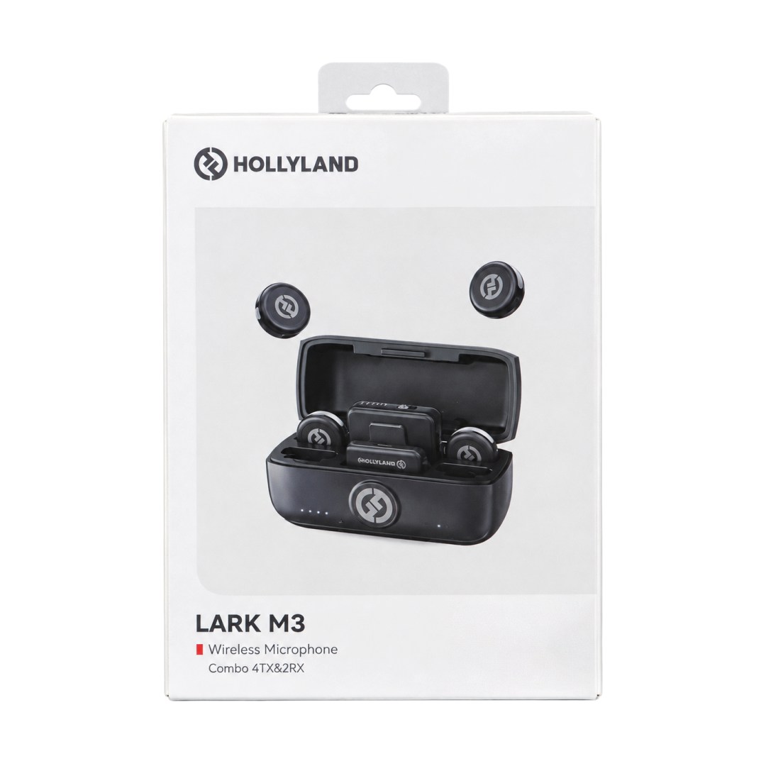 عکس میکروفون بیسیم هالی لند Hollyland LARK M3 Combo 4TX + 2RX میکروفون بیسیم هالی لند Hollyland LARK M3 Combo 4TX + 2RX