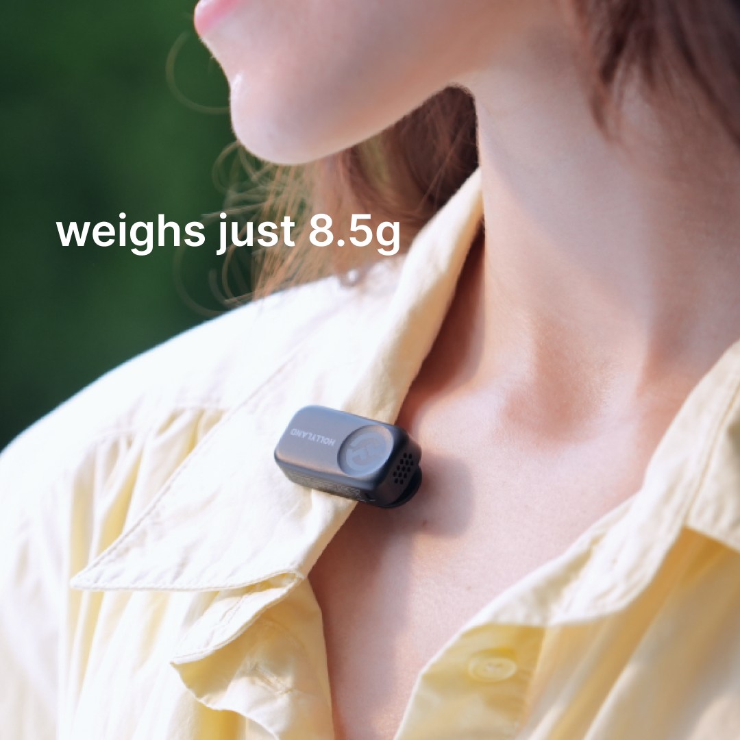 وزن هر گیرنده میکروفون بی سیم تایپ سی هالی لند مدل LARK A2 Mini Duo