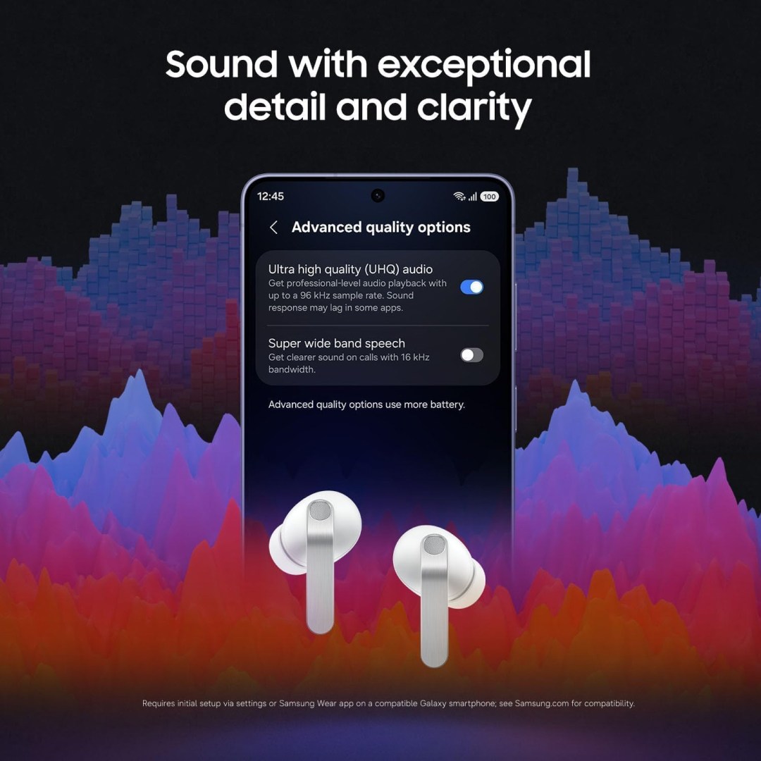 عکس هندزفری بلوتوثی سامسونگ Galaxy Buds4 Pro هدفون بلوتوثی سامسونگ مدل Galaxy Buds4 Pro | اپلیکیشن