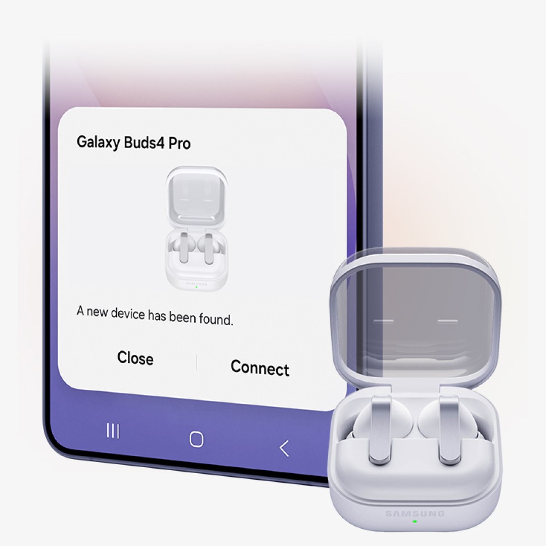 عکس هندزفری بلوتوثی سامسونگ Galaxy Buds4 Pro هدفون بلوتوثی سامسونگ مدل Galaxy Buds4 Pro | اتصال و Pair