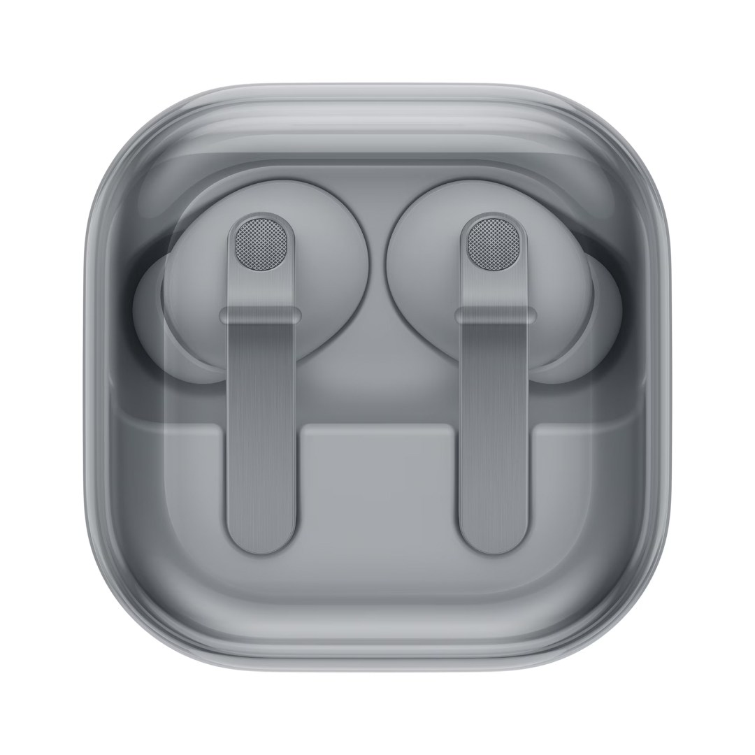 عکس هندزفری بلوتوثی سامسونگ Galaxy Buds4 Pro هدفون بلوتوثی سامسونگ مدل Galaxy Buds4 Pro | کیس با نمای ترنسپرنت