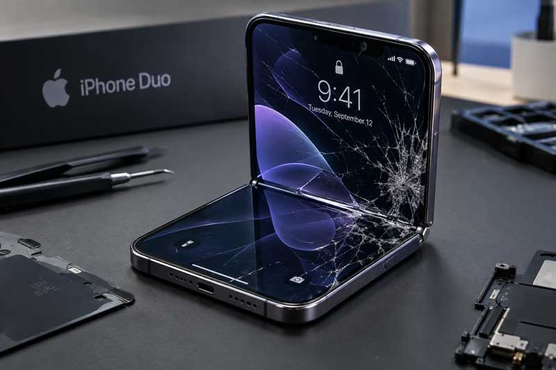ال سی دی iPhone Duo شکسته