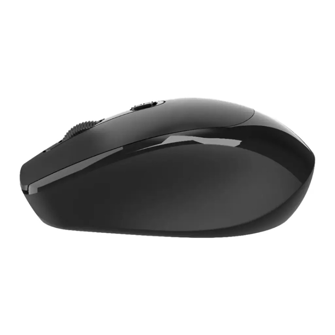 ماوس بی‌سیم پرودو مدل Dual Mode با دقت 1600 DPI | رنگ مشکی از بغل