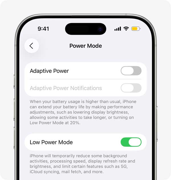 راهنمای باتری آیفون - تنظیمات iOS برای صرفه‌جویی در مصرف باتری
