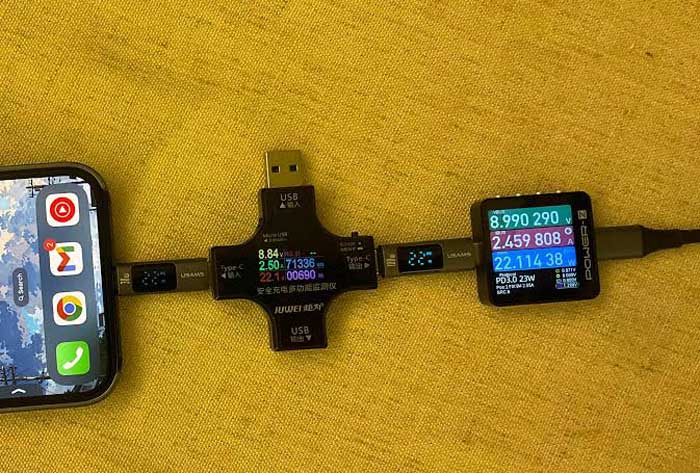 عکس دانشنامه فناوریهای شارژ گوشی؛ استانداردها، پروتکلها و فستشارژ تستر USB Power Meter